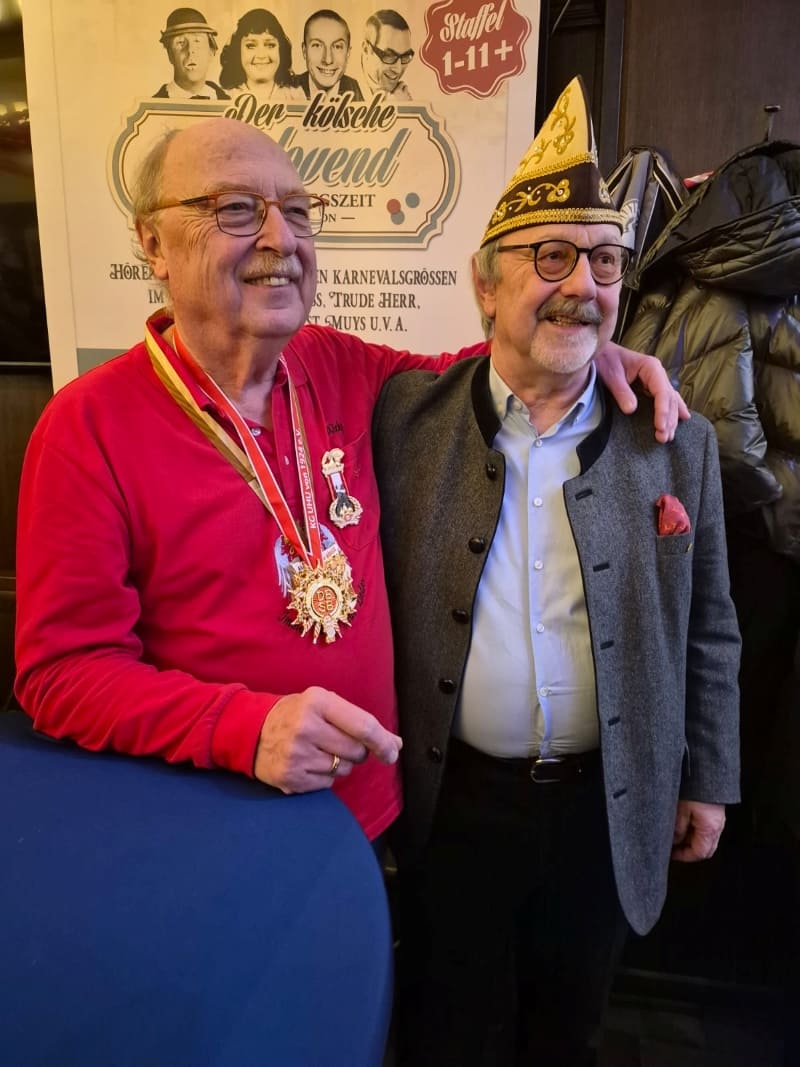 Präsident Michael Jung (rechts) mit Vicky Junggeburth (links). 