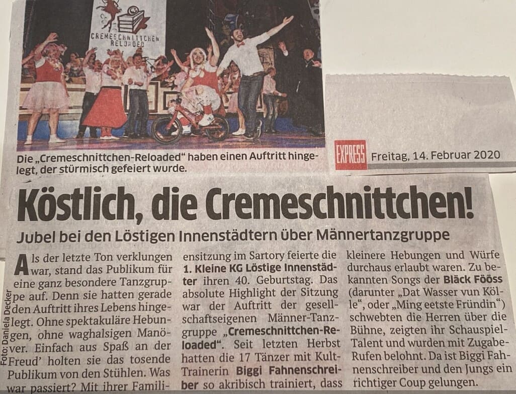 Artikel aus dem Boulevardblatt Express vom 14.02.2020